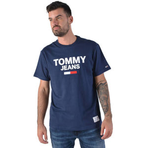Tommy Hilfiger pánské tmavě modré tričko Corp - L (CBK)